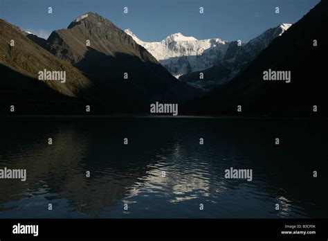 Belukha Mountain The Highest Point In Siberia Over Akkem Lake In The