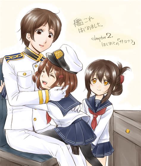 Admiral Inazuma And Ikazuchi Kantai Collection Drawn By Miyuika