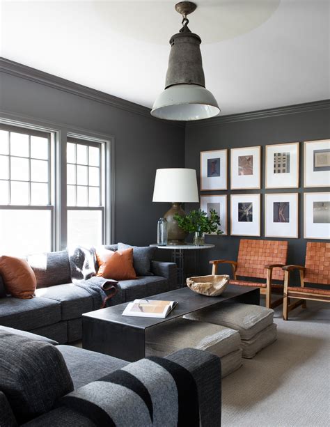 7 Designers Share Their Favorite Paint Colors For A Relaxing Home Masculine Living Rooms