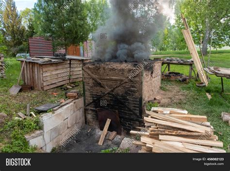 Firing Wood Fire Kiln Image And Photo Free Trial Bigstock