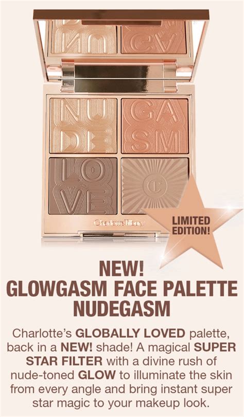 Charlotte Tilbury New Release Glowgasm Face Palette Nudegasm