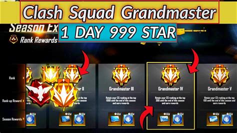 How To Reach 1 Day Grandmaster In Cs Ranked Free Fire New Season 11