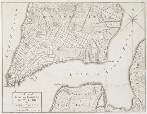 Old Map Of New York City 1776 Photograph By Dusty Maps Pixels