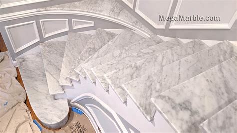 White Marble Stairs Design Mega Marble