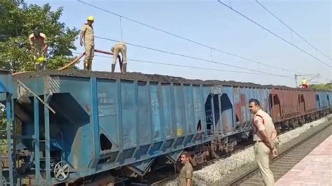 Coal Laden Goods Train Catches Fire In Odishas Bhadrak Odisha Tv