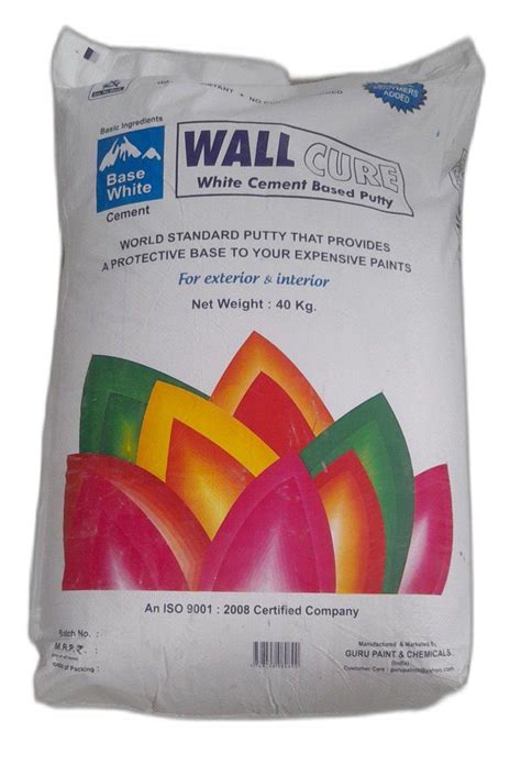 40kg Wall Cure White Cement Based Putty At Rs 650bag Cement Based