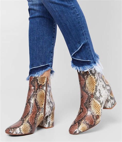 Chinese Laundry Davinna Faux Snakeskin Ankle Boot Womens Shoes In