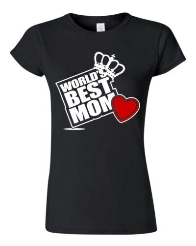 Worlds Best Mom Womens T Shirt Mothers Day T Grandma Best Mommy Super Ebay