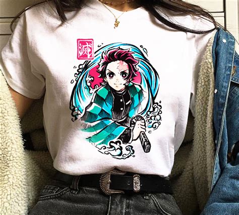Acheter T Shirt Demon Slayer Tee Shirt Manga Femme Pas Cher