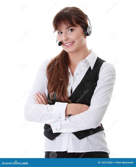 Call Center Woman Stock Photo Image Of Female Assistant 16212432