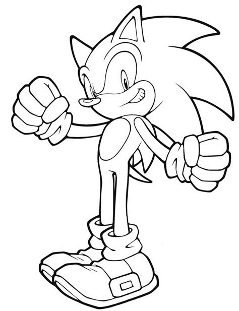 Cool Sonic Coloring Page Free Printable Coloring Pages For Kids
