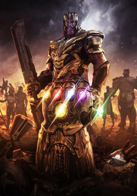 Infinity Gauntlet Wallpaper 4k Thanos Avengers Endgame