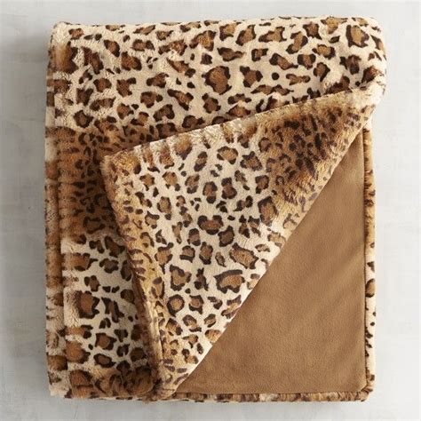 Pier 1 Imports Faux Fur Leopard Throw 35 Liked On Polyvore Featuring