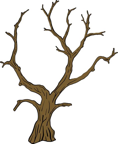 Simplicidade Halloween árvore Morta Desenho à Mão Livre Silhueta Design