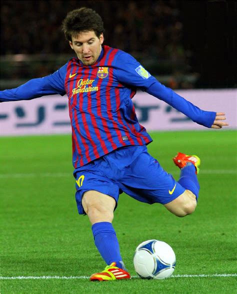 Filelionel Messi Player Of Fc Barcelona Team