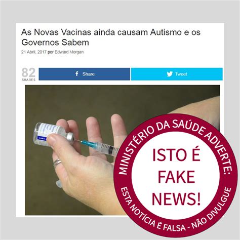 Fake News Vacina Causa Autismo