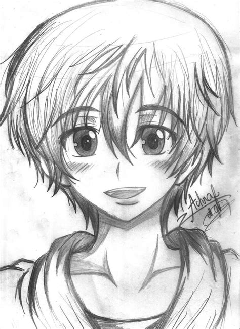 Anime Guy Sketch By Animexl0ver17 On Deviantart