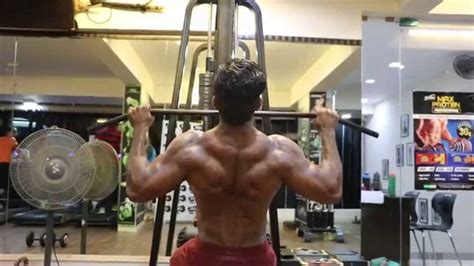 Indian Fitness Model Siddhant Jaiswal Back Workout At Lynx Gym Youtube
