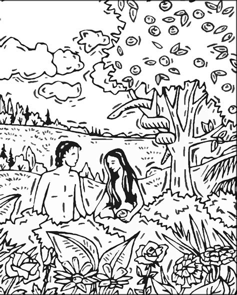Free Printable Adam And Eve Coloring Pages For Kids Best Coloring