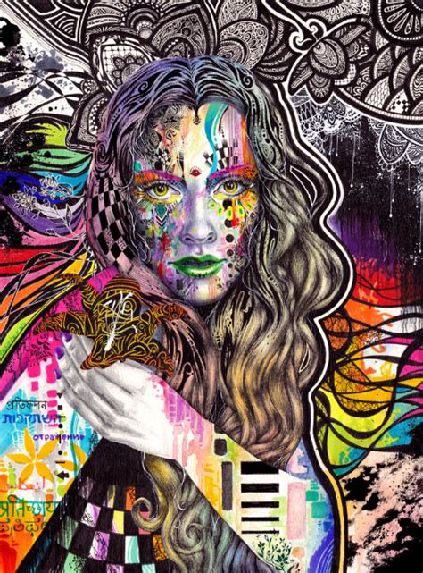 Colorful Mixed Media Drawings By Callie Fink4 At In Seven Colors