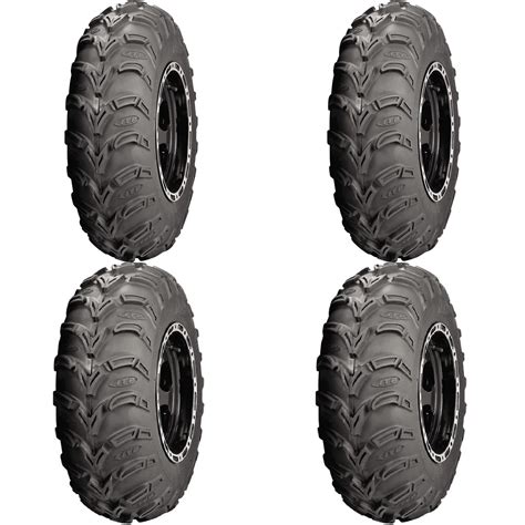 Set Of 4 Atv Itp Tires Mud Lite At 24x8 11 Front 24x10 11 Rear
