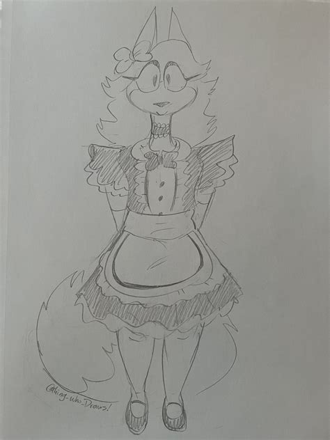 Pineapple The Cat On Twitter Rt Thing Who Draws Maid Pine