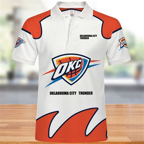 Oklahoma City Thunder Polo Shirts Summer T For Fans Jack Sport Shop