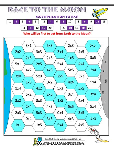 Multiplication Math Facts Games With Timer