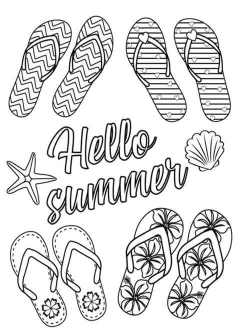 Free And Easy To Print Summer Coloring Pages Tulamama