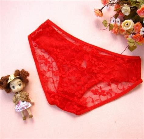 Fashion Care 2u U149 4 Sexy Red Woman Lace Panties Briefs Lingerie