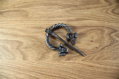 Forged Fibula Viking Cloak Pin Nordic Brooch Of Ancient Etsy