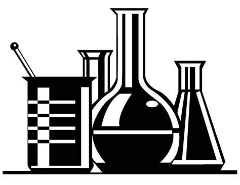 Science Experiment Black And White Clip Art Clipart Best