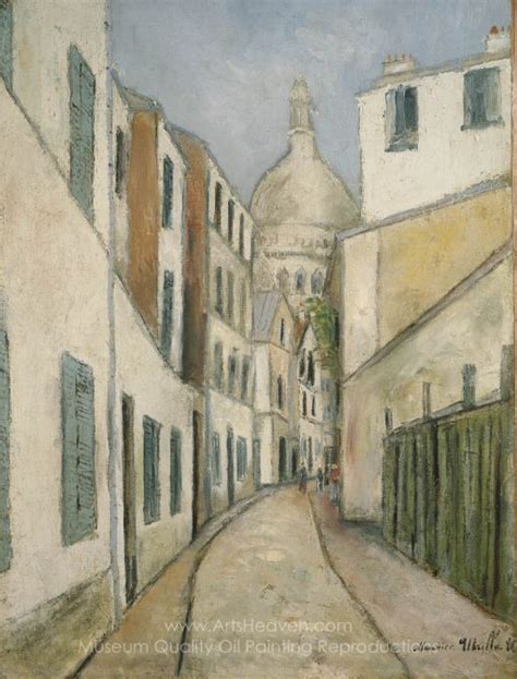 Maurice Utrillo Rue Saint Rustique Painting Reproductions Save 50 75