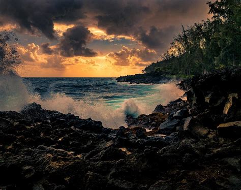 Puna Coast Sunrise Photograph By David Creagh Fine Art America