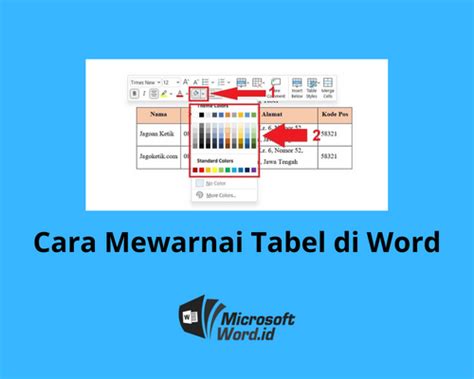 Bagaimana Cara Mewarnai Tabel Di Word Simak Cara Berikut