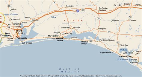 Destin Florida Map Of Florida Map
