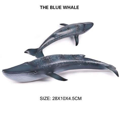 Blue Whale Model Toy Shaving Whale Toy Simulation Undersea Biological