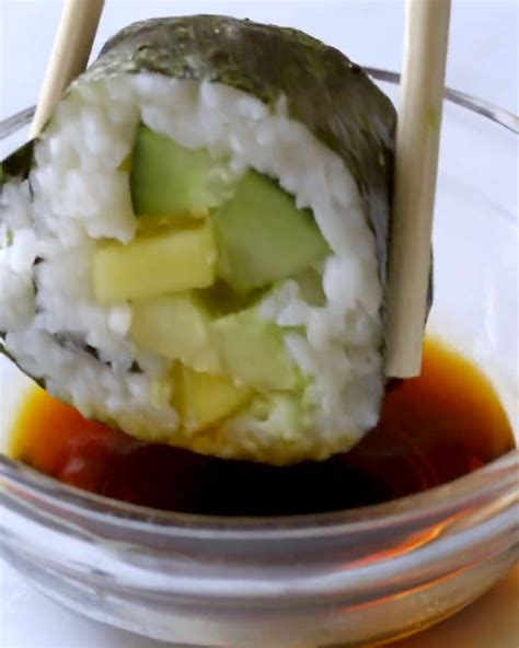 How To Make A Mango Avocado Sushi Roll Its Easy We Promise Video