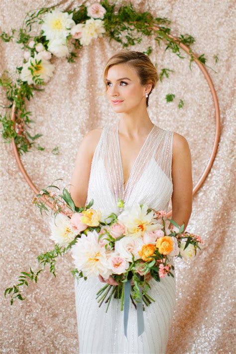 Glam Mint And Rose Gold Wedding Inspiration With Minted Nearly