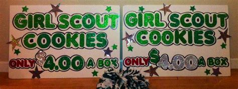 Girl Scouts Cookie Booth Posters I Made For My Daughters Troop