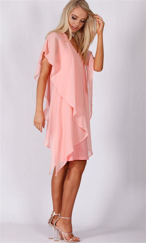 Bs816018 4tb Pink Chiffon Overlay Dress Pack