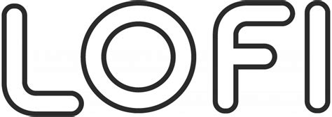 Lofi Black And White Logo Lofi