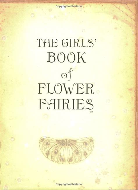 The Girls Book Of Flower Fairies Cicely Mary Barker Cicely Mary
