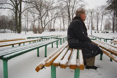 Old Man Waiting For Somebody Stock Photo Image Of Memory Frosty 459774