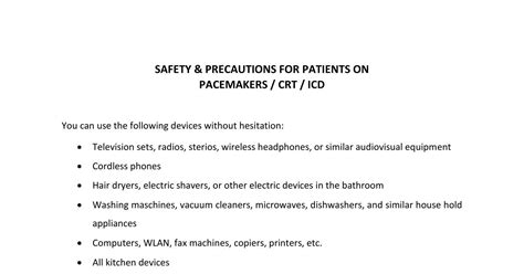 Safety & Precautions for patients on Pacemakers.pdf | DocDroid