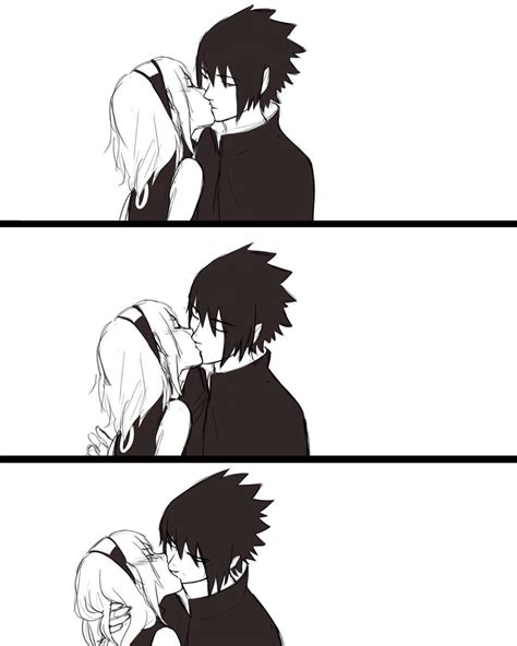 Sasusaku Sasuke And Sakura Sasuke And Sakura Kissing Sasusaku