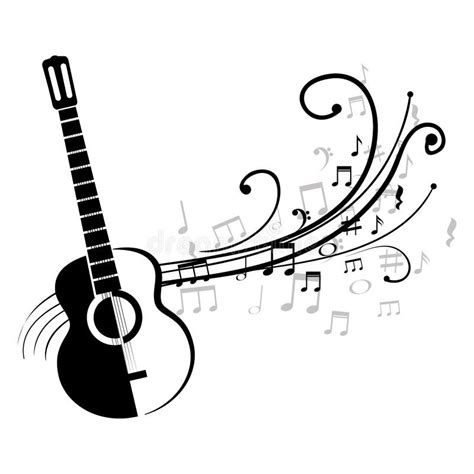 Guitar And Music Notes Clip Art