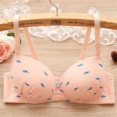 Womens Small Breasts Bralette Push Up Bra Cotton Padded Young Girl