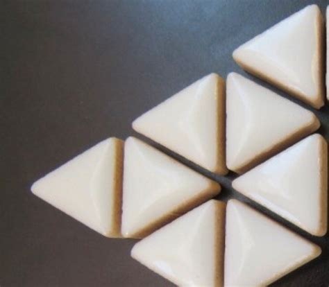 50g White Ceramic Triangles 15mm 45countceramic Tiles Etsy