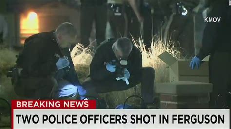 Two Officers Shot Outside Ferguson Police Dept Cnn Video